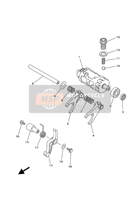 Yamaha KODIAK 450 EPS 2021 Shift Cam & Fourchette pour un 2021 Yamaha KODIAK 450 EPS