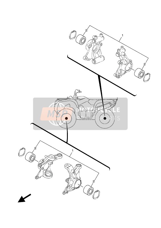 Yamaha KODIAK 700 2021 Kit de piezas de mantenimiento para un 2021 Yamaha KODIAK 700