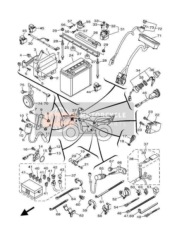 Yamaha KODIAK 700 2021 ELEKTRISCH 1 für ein 2021 Yamaha KODIAK 700