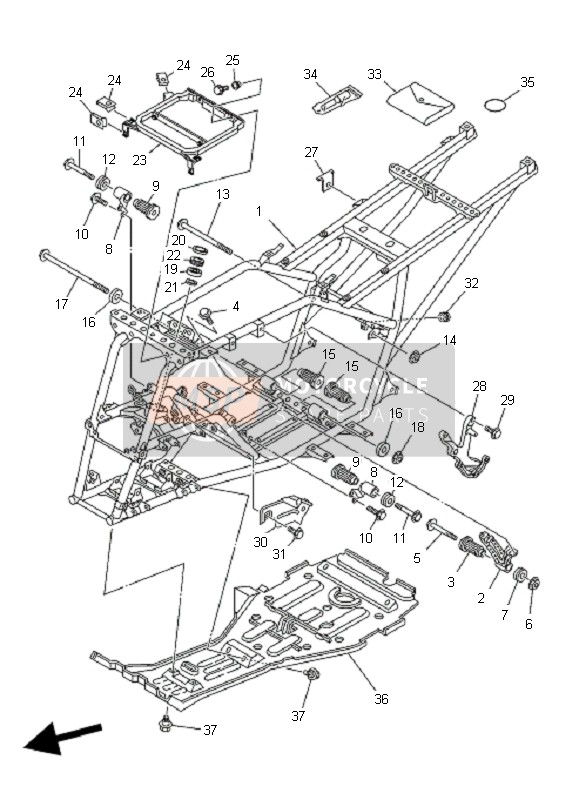 5NDF15130000, Support 1, Yamaha, 0