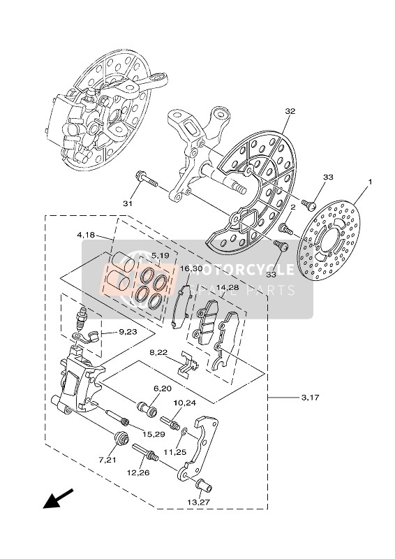 FRONT BRAKE CALIPER