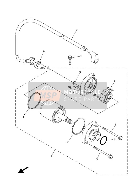 Yamaha YFZ450R 2021 Comenzando Motor 4 para un 2021 Yamaha YFZ450R