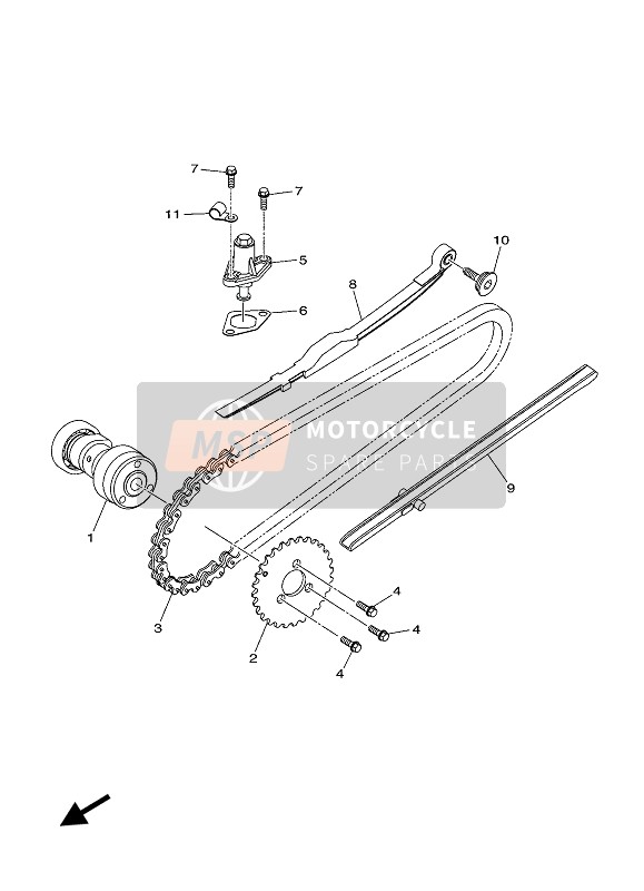 Yamaha YFZ50 2021 Arbre À Cames & Piston pour un 2021 Yamaha YFZ50