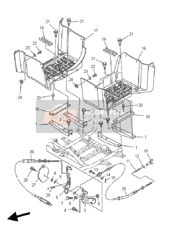 5GH2637F1100, Cable,  Control 2, Yamaha, 2