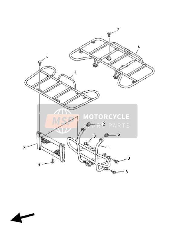5TEF48410100, Carrier, Front, Yamaha, 0