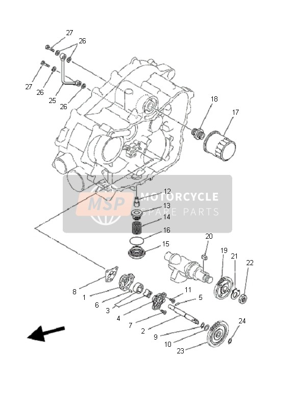 Yamaha YFM450F KODIAK 4X4 2003 Oil Pump for a 2003 Yamaha YFM450F KODIAK 4X4