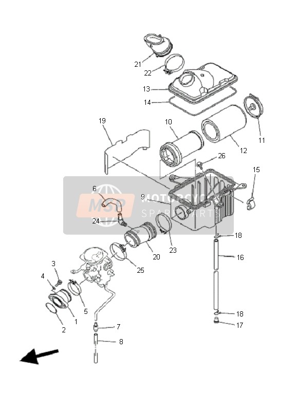 Yamaha YFM450F KODIAK 4X4 2003 Consumo para un 2003 Yamaha YFM450F KODIAK 4X4