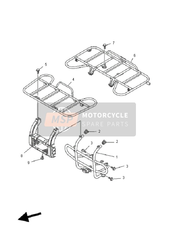 5NDF48410100, Carrier, Front, Yamaha, 0