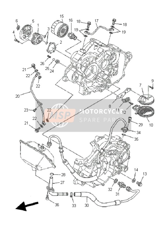 Yamaha YFM660R 2003 ÖLPUMPE für ein 2003 Yamaha YFM660R