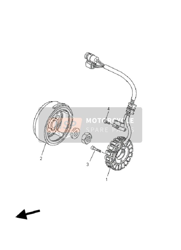 Yamaha YFM660R 2003 Generator for a 2003 Yamaha YFM660R