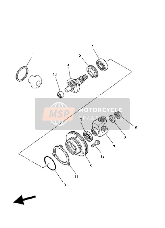 Middle Drive Gear