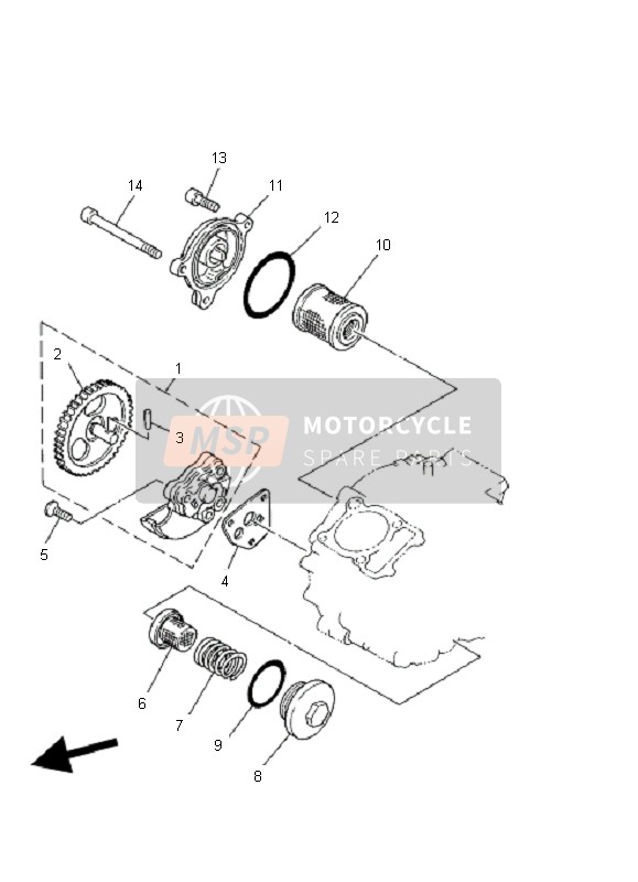 Yamaha YFM250 BEAR TRACKER 2x4 2004 Oil Pump for a 2004 Yamaha YFM250 BEAR TRACKER 2x4