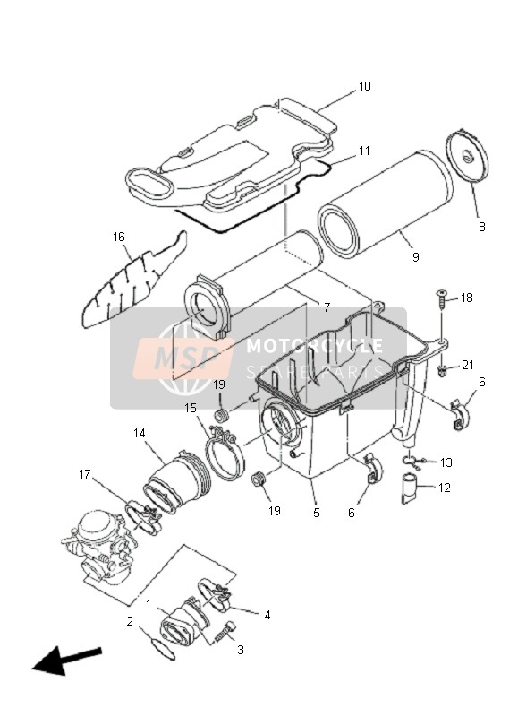 904505200700, Schlauchschelle, Yamaha, 2