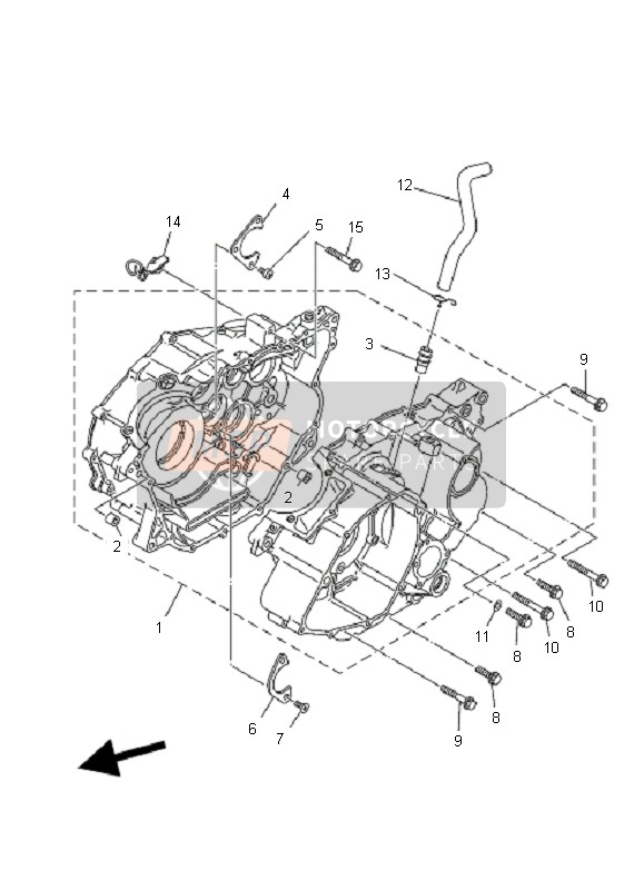 5YT111660000, Tubo Sfiato                 Qr, Yamaha, 0