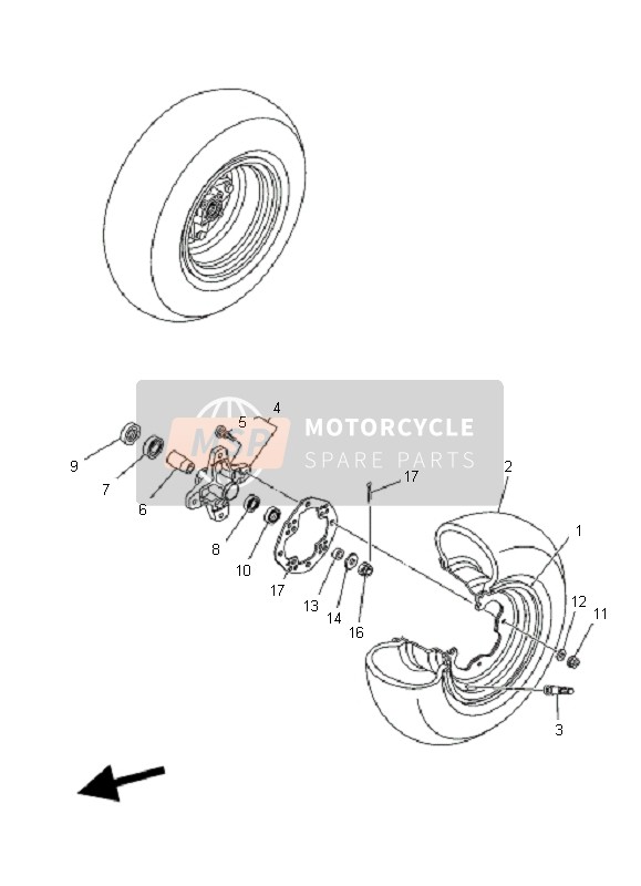 941071002800, Tire (AT21X7-10 DI-K, Yamaha, 0