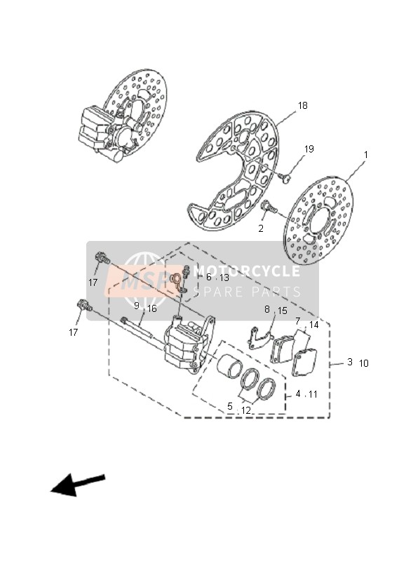 901540601400, Vis CV80, Yamaha, 3