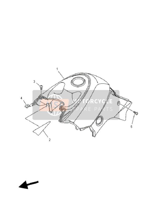 Yamaha YFM350FA BRUIN 2X4 2004 Side Cover for a 2004 Yamaha YFM350FA BRUIN 2X4