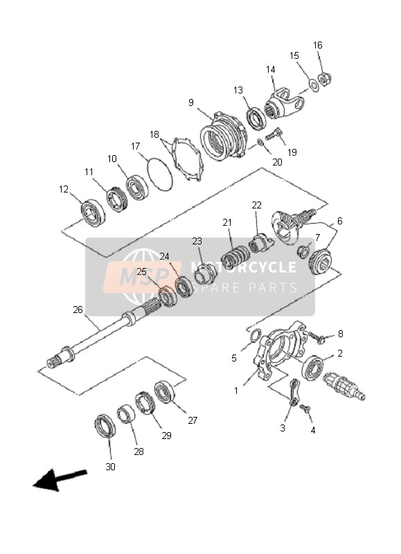 Middle Drive Gear