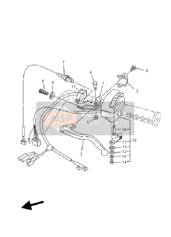 5KM829170000, Schalter, Yamaha, 2