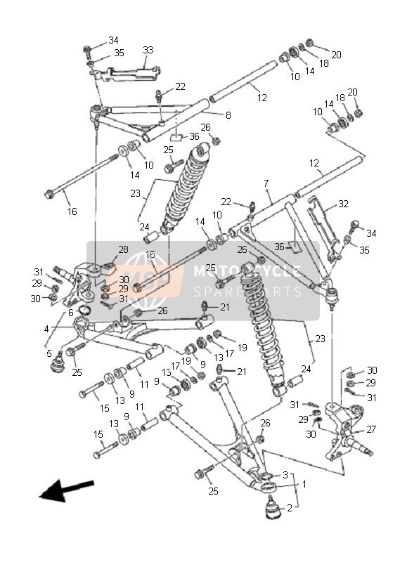 5LP235404000, Arm Kompl., Yamaha, 0