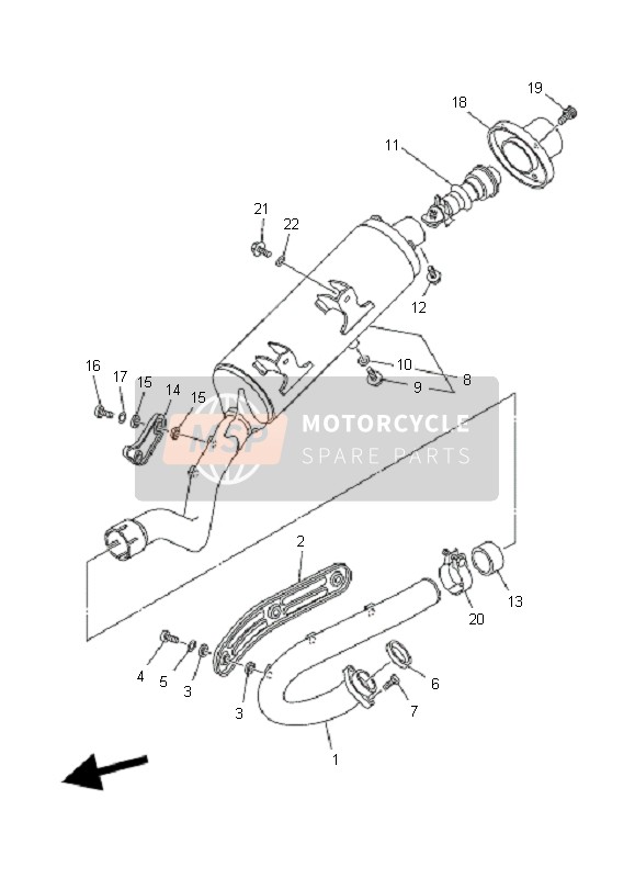 5TG147520900, Pipe, Outlet, Yamaha, 0