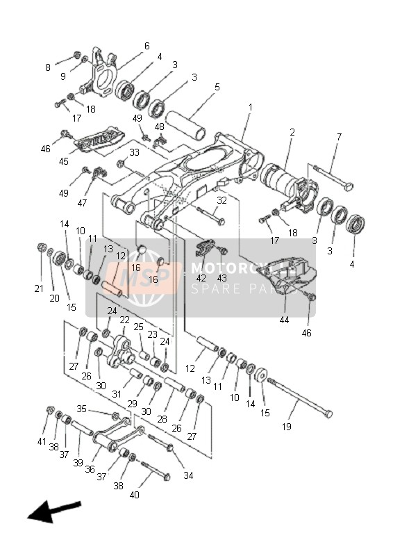 933153205700, Bearing, Cylindrical(3MH), Yamaha, 2