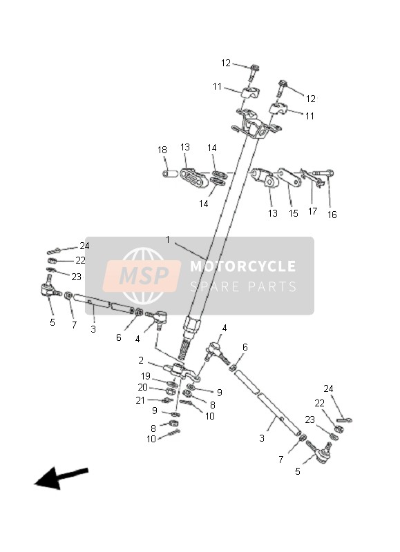 5TG238161000, Arm, Pitman, Yamaha, 2