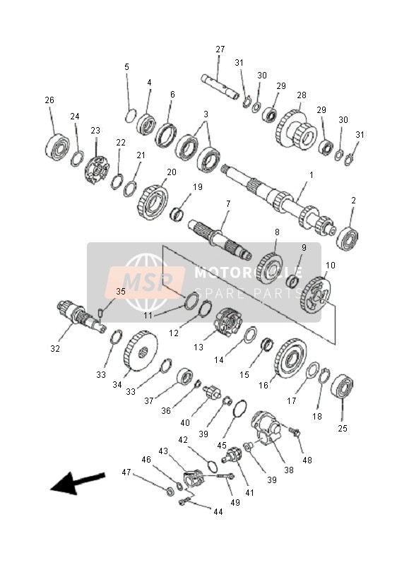 4WV178110000, Housing, Toerenteller Uitrusting, Yamaha, 1