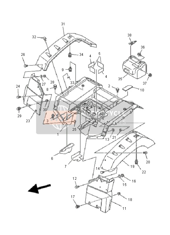 90201076J400, Washer, Plate(J41), Yamaha, 0