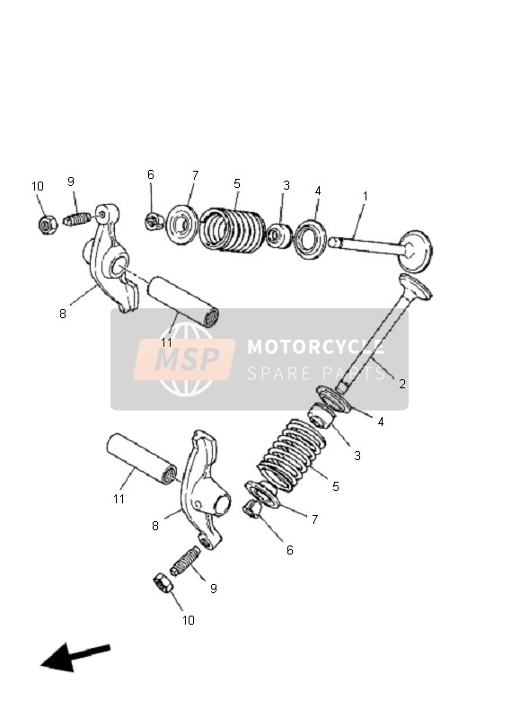 Yamaha YFM50R 2005 Valve for a 2005 Yamaha YFM50R