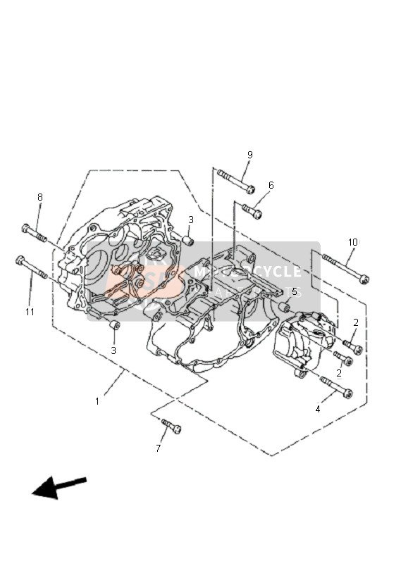 5XGE51500000, Carter De Moteur Com, Yamaha, 0