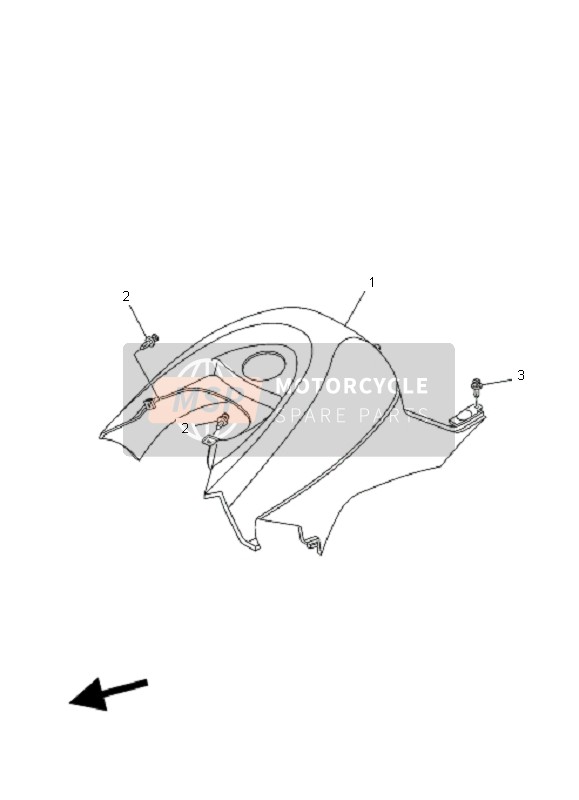 1P0F171A1000, Couvre Reservoir, Yamaha, 0