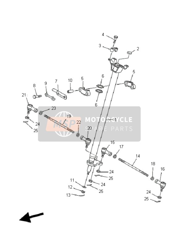 1P0238310000, Barre,  Accouplement, Yamaha, 0