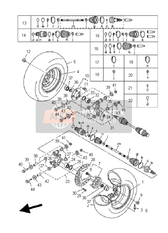 1D9F510F0000, Ball Joint Set, Yamaha, 0