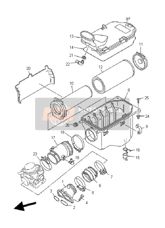 Yamaha YFM660FA GRIZZLY 2005 Consumo para un 2005 Yamaha YFM660FA GRIZZLY