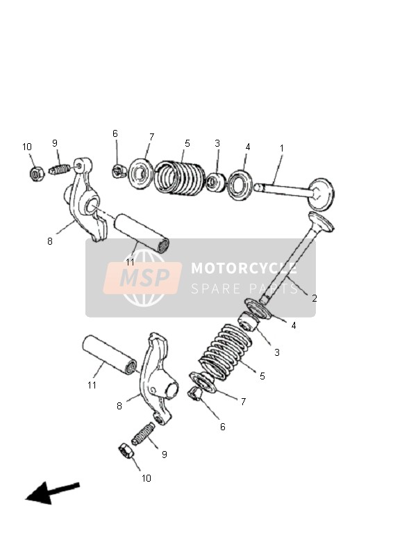 2D3121110000, Soupape,  Admission, Yamaha, 0