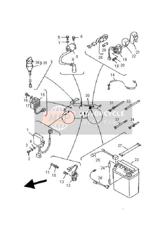 3FA855401000, Bloc C.D.I., Yamaha, 0