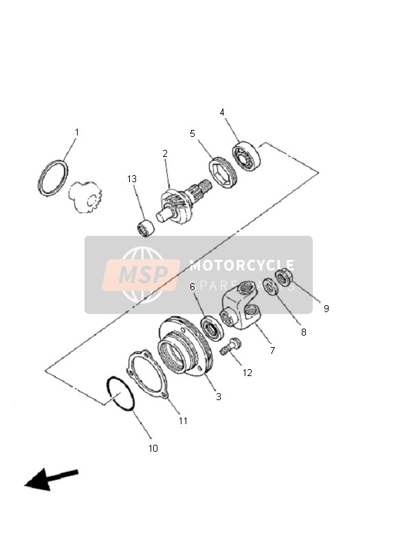 Middle Drive Gear