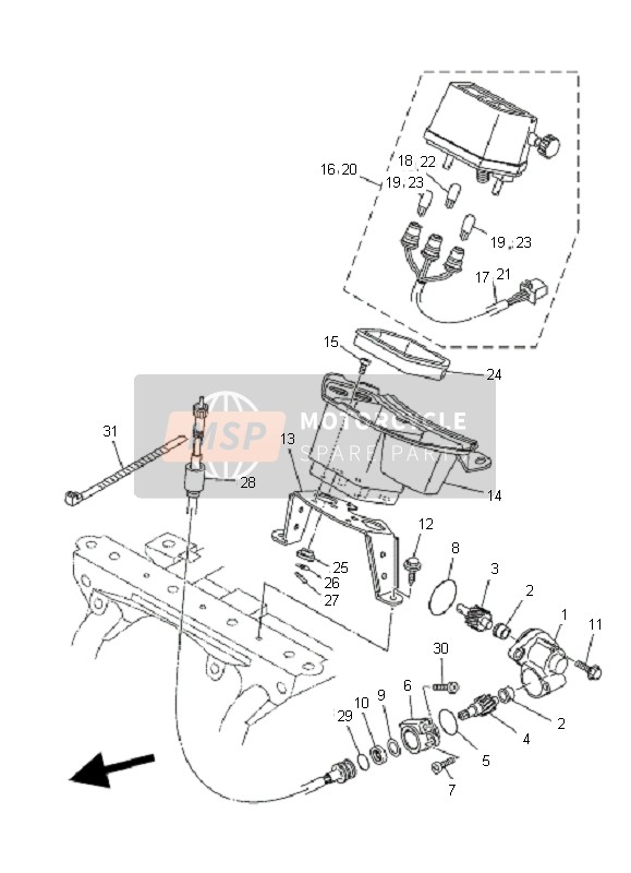 Yamaha YFM350BA BRUIN 2x4 2006 Metro para un 2006 Yamaha YFM350BA BRUIN 2x4