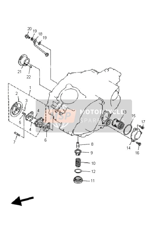 Yamaha YFM350R 2006 Oil Pump for a 2006 Yamaha YFM350R