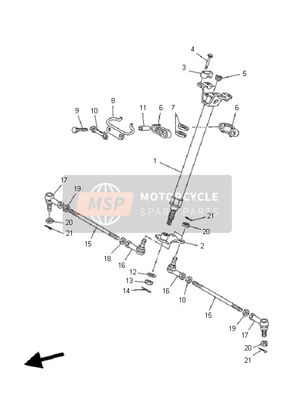 Yamaha YFM450FX WOLVERINE SPORT 4x4 2006 Steering for a 2006 Yamaha YFM450FX WOLVERINE SPORT 4x4