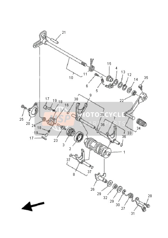 1S3183800000, Shifter Brkt. Assy, Yamaha, 0