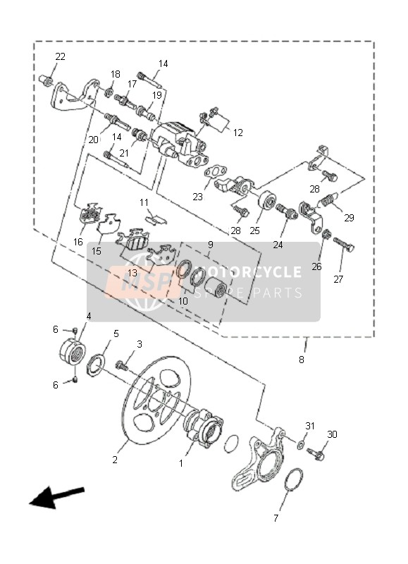 4GY259195000, Support,  Plaquette, Yamaha, 0