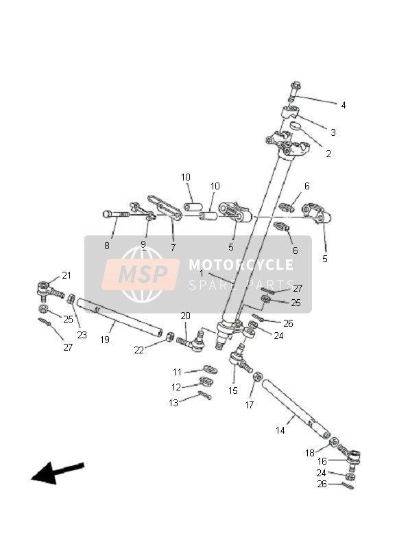 Yamaha YFS200 BLASTER 2006 Steering for a 2006 Yamaha YFS200 BLASTER