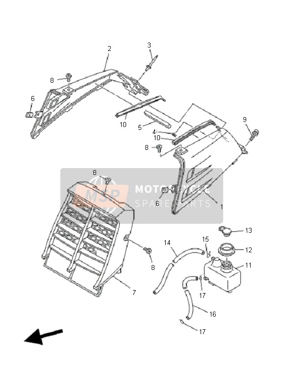 2GU21711A000, Cache Laterale 1, Yamaha, 0