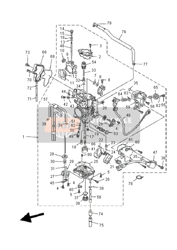 5TA149431500, Jet, Main (#70), Yamaha, 0