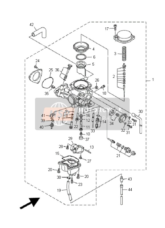 3G21423E5300, Gicleur,  Principal, Yamaha, 0