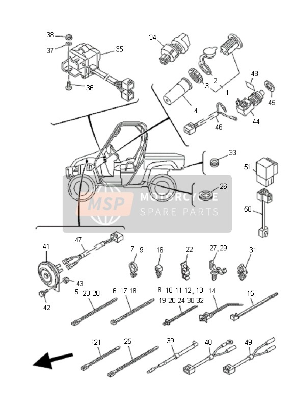 5UG839761200, Switch, Handle 1, Yamaha, 2