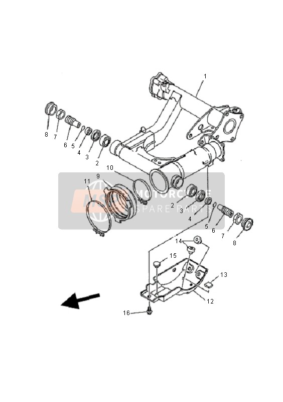 4KD221890000, Soffietto In Gomma, Yamaha, 2