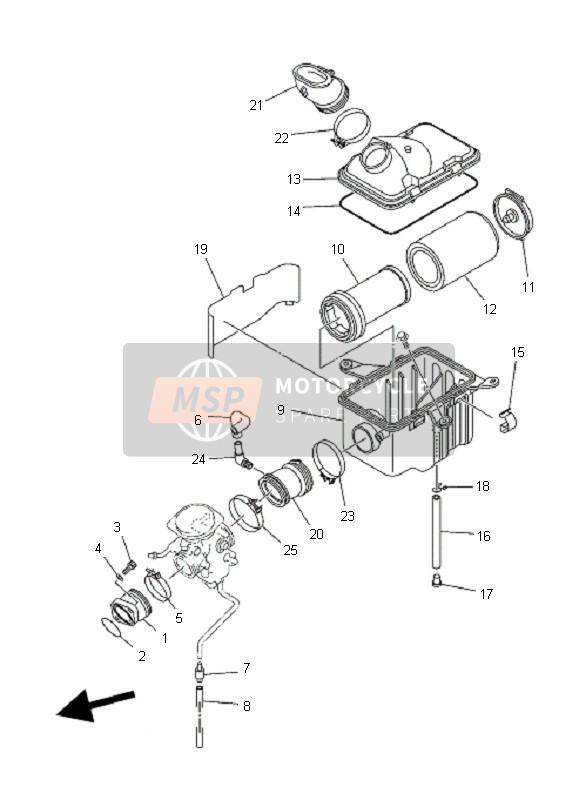 Yamaha YFM350F GRIZZLY 2X4 2007 Consumo para un 2007 Yamaha YFM350F GRIZZLY 2X4